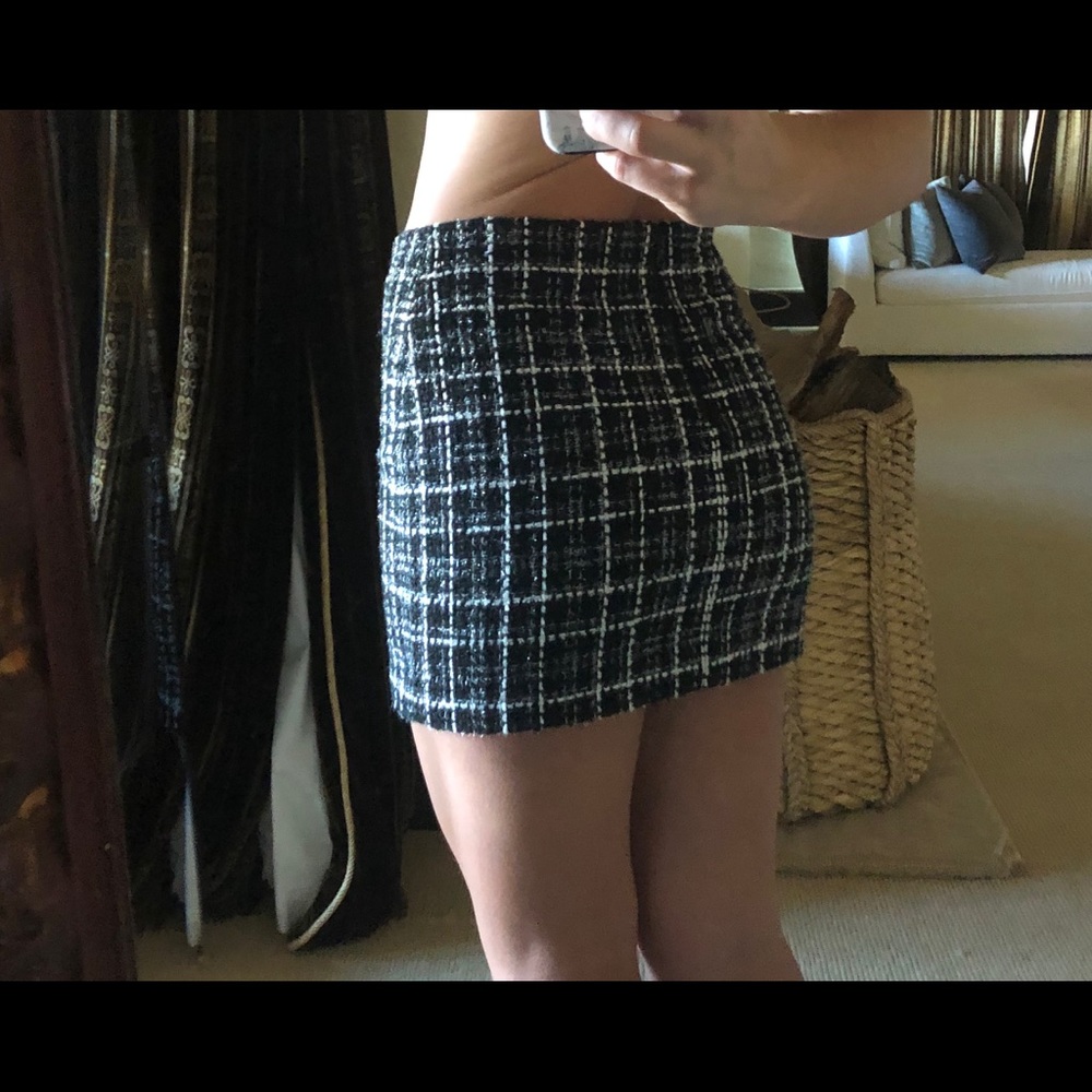 Alice & Olivia tweed skirt